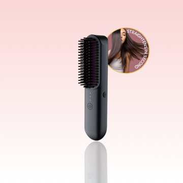 LissBrush Portable Straightening Brush: Smooth Hair in Seconds – Rechargeable