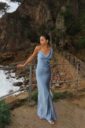 Satin Maxi Dress Femme Ramona