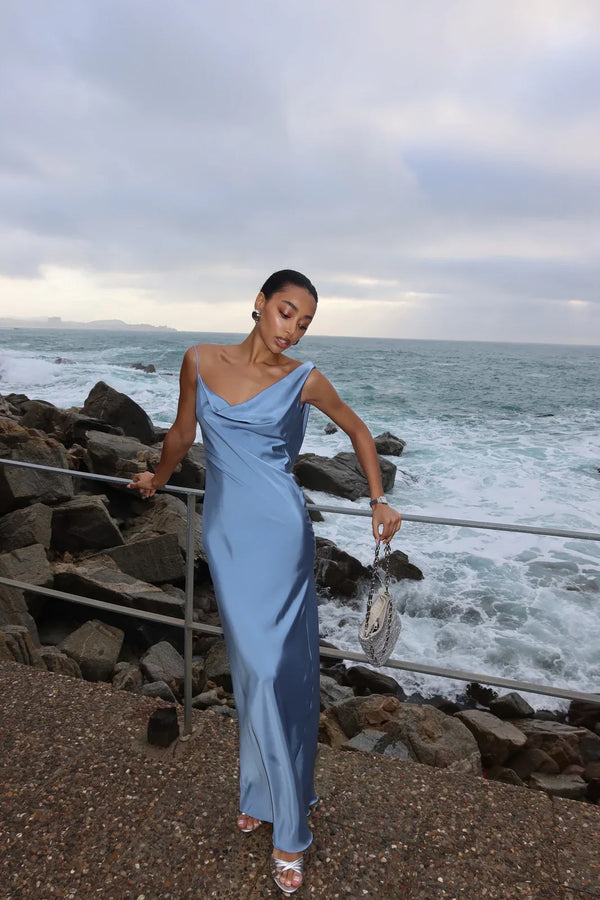 Satin Maxi Dress Femme Ramona