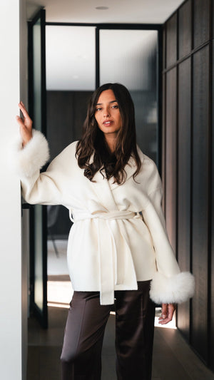 Celeste Fur – White Coat