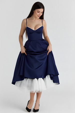 Bella Midi Dress - Double Layer