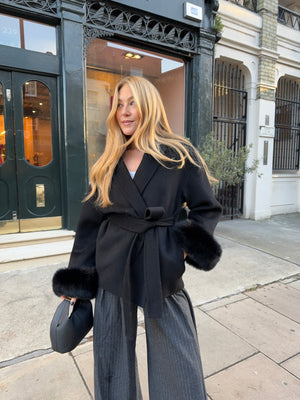 Celeste Fur – Black Coat