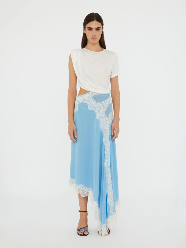 Twist & Lace Midi Dress