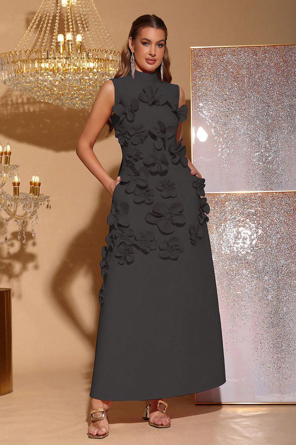 Amelia Floral Embellished Maxi Dress