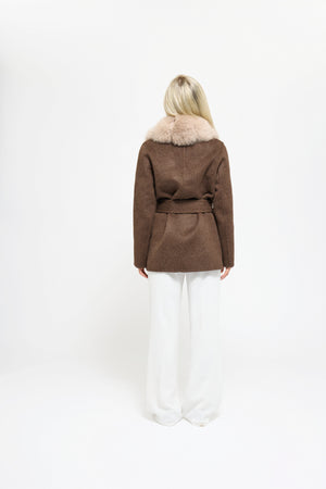 Noir Luxe – Brown Fur Coat