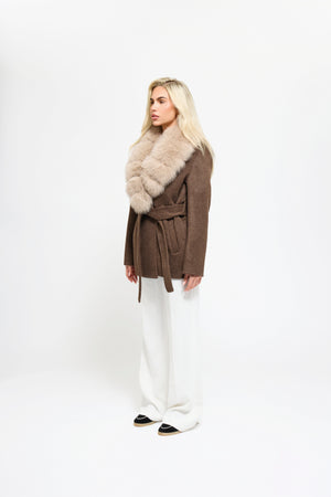 Noir Luxe – Brown Fur Coat