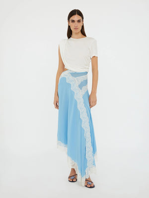 Twist & Lace Midi Dress