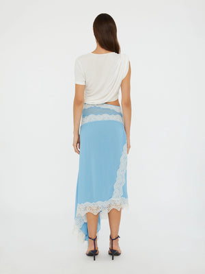 Twist & Lace Midi Dress