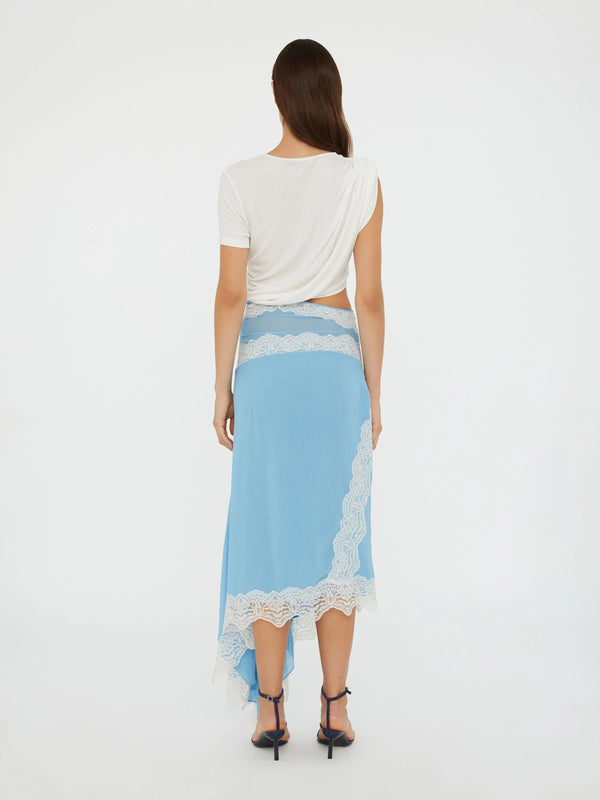 Twist & Lace Midi Dress