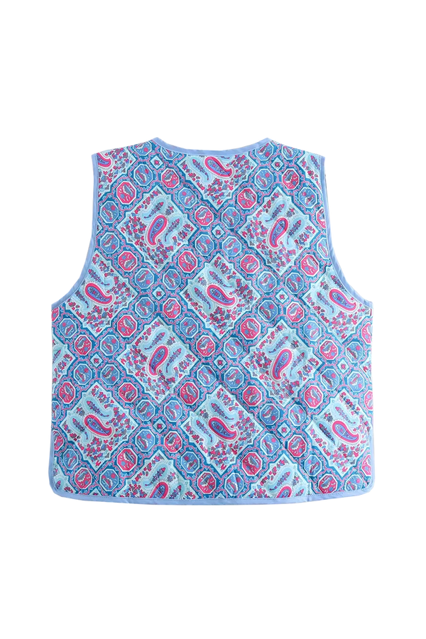 Alessine Printed Slim Waistcoat