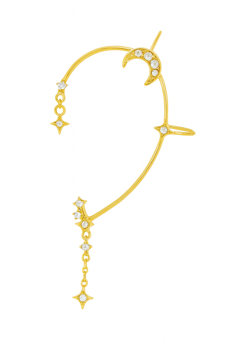 Lunar Dreamscape Ear Cuff – Pair