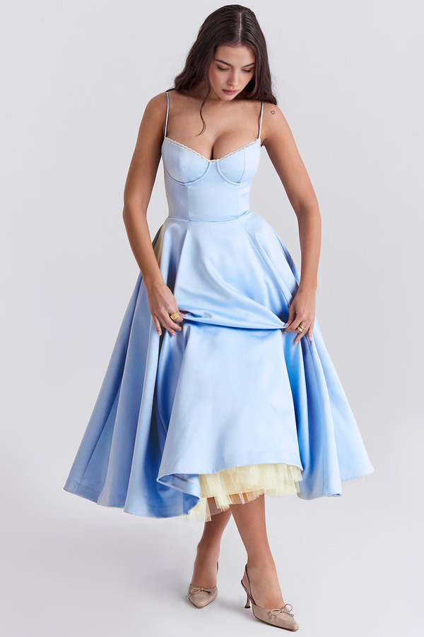 Bella Midi Dress - Double Layer