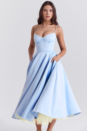 Bella Midi Dress - Double Layer