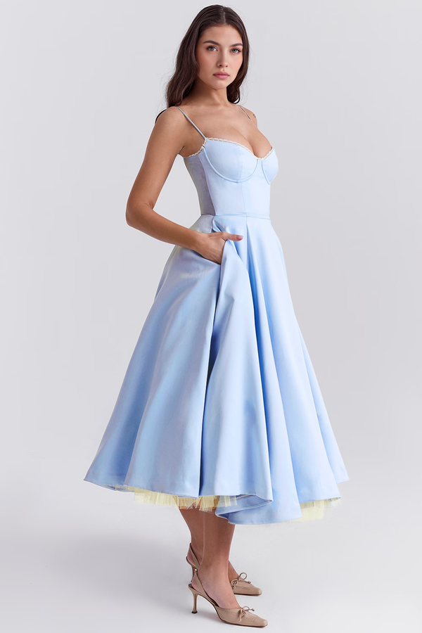 Bella Midi Dress - Double Layer