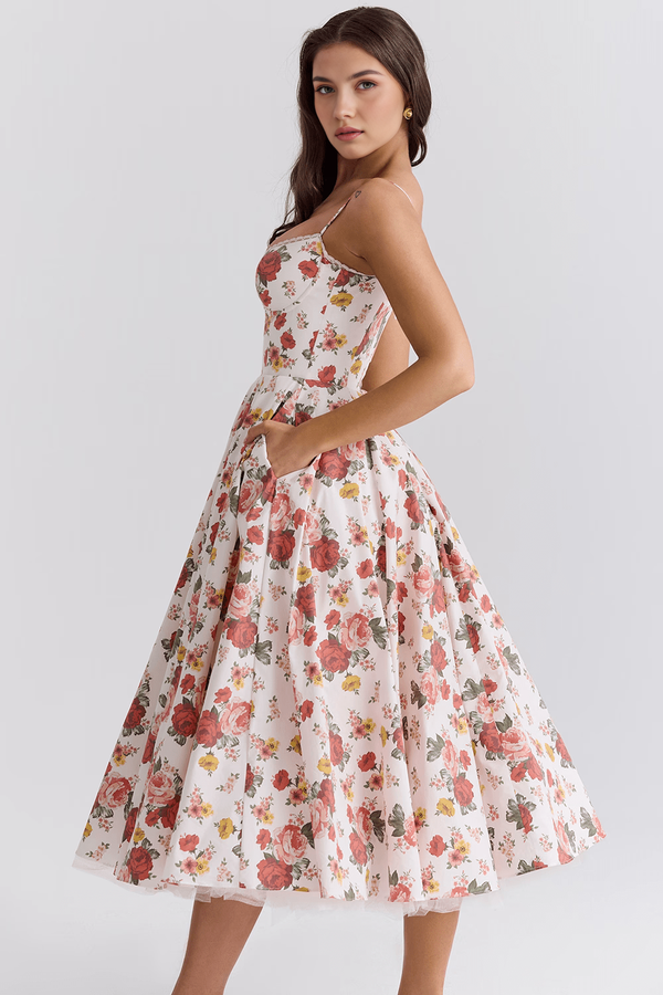 Bella Midi Dress - Double Layer