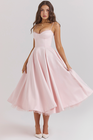 Bella Midi Dress - Double Layer