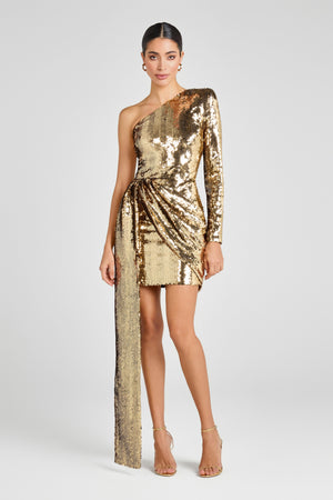 Celina Gold Dress