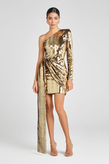 Celina Gold Dress