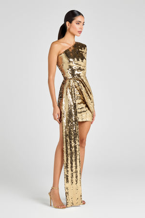 Celina Gold Dress