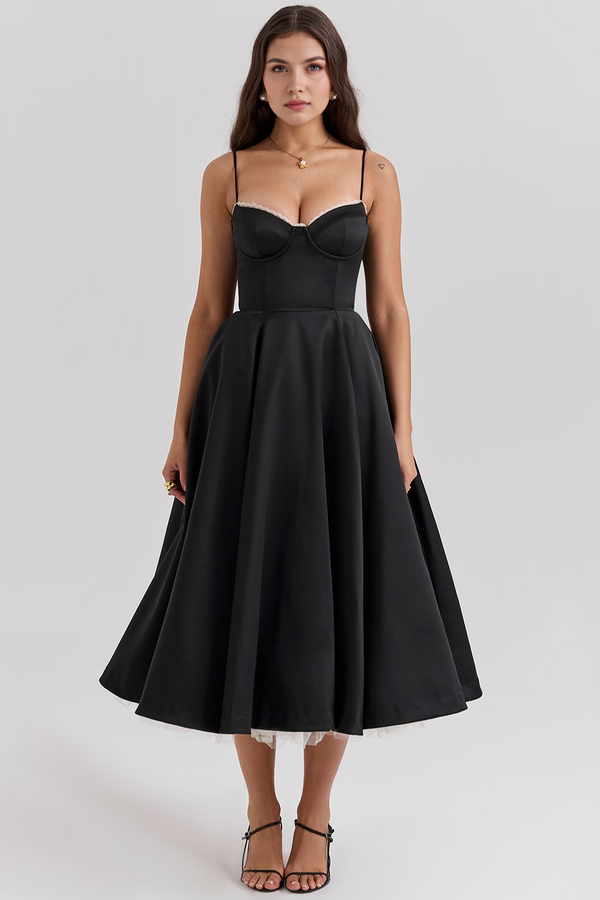 Bella Midi Dress - Double Layer