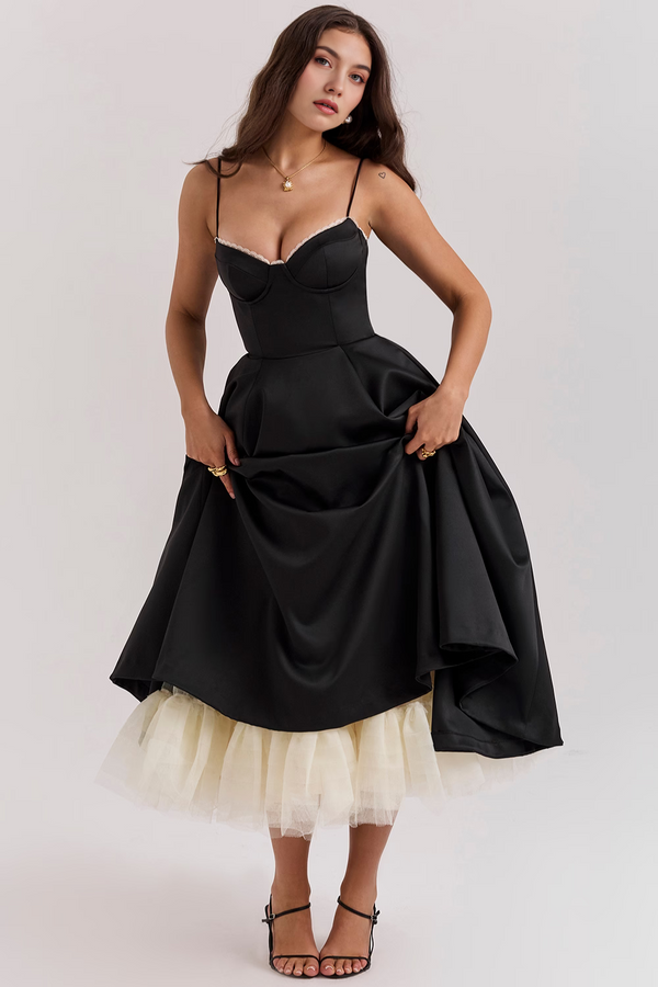 Bella Midi Dress - Double Layer