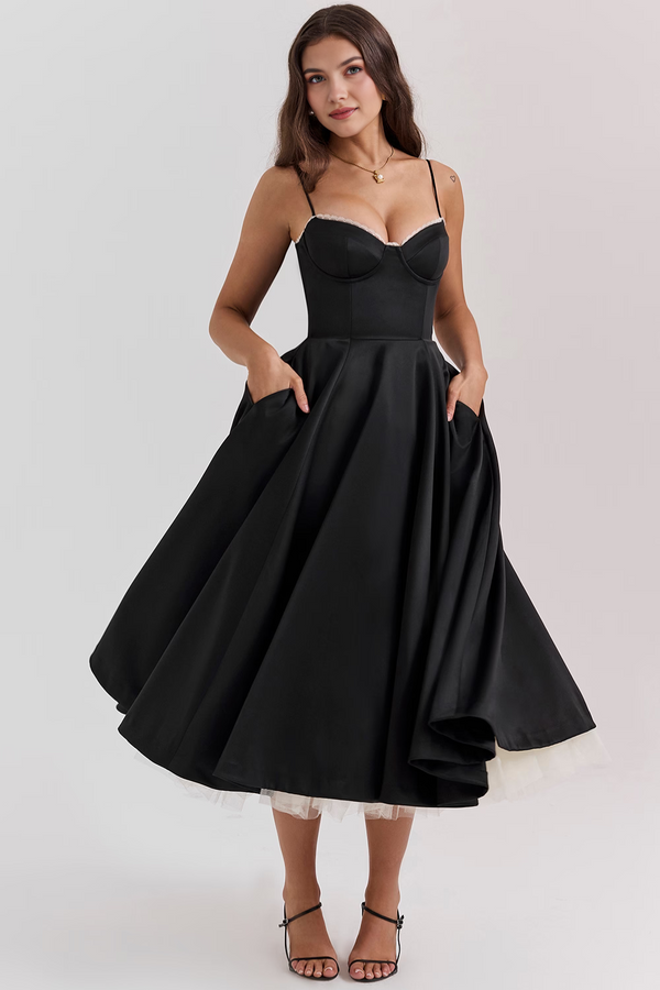Bella Midi Dress - Double Layer