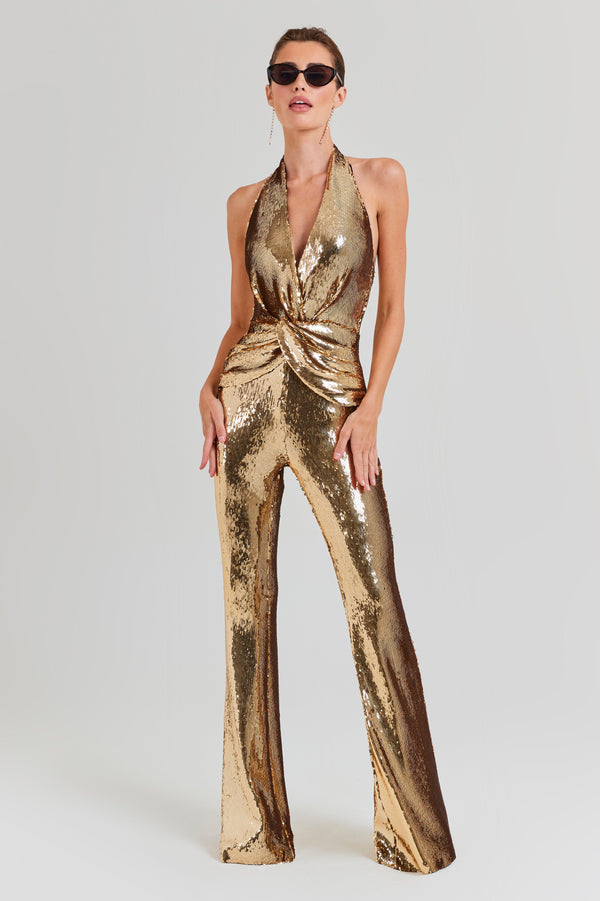 Tianna Gold Jumpsuit