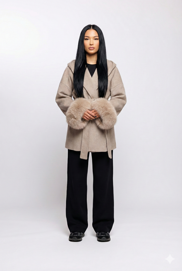 Celeste Fur – Light Grey Coat