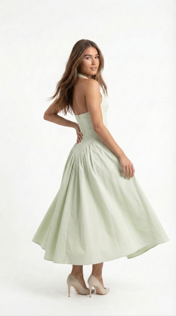 Majesty Halter Dress