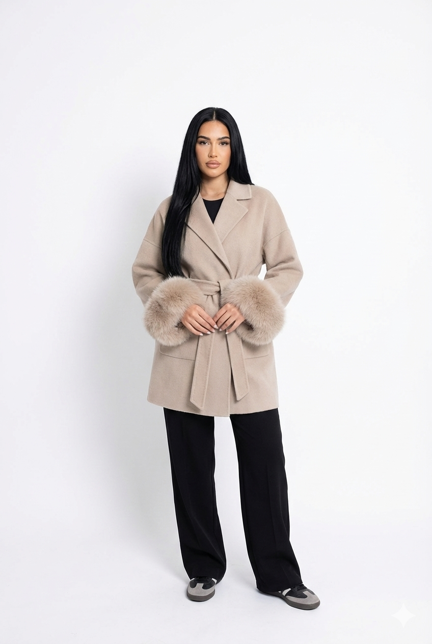 Celeste Fur – Light Grey Coat