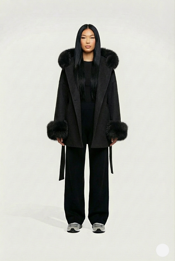 Isla Fur – Black Coat