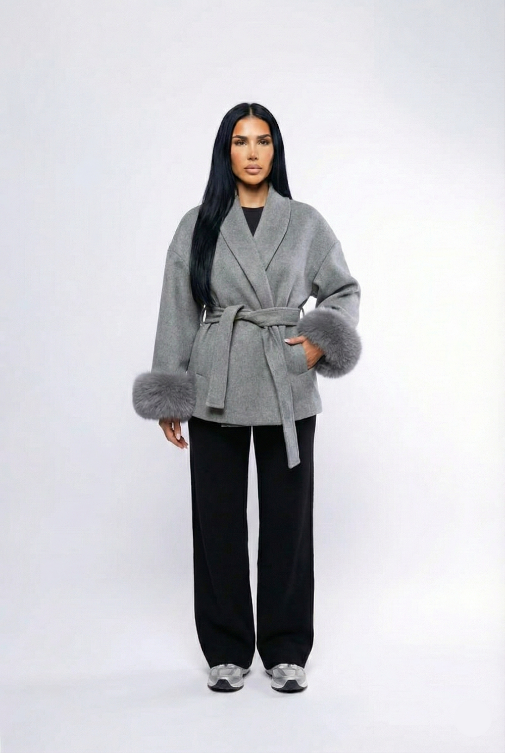Celeste Fur – Grey Coat
