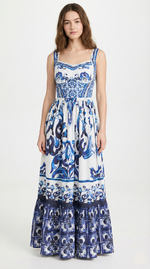 Liora Boho Print Sling Maxi Dress