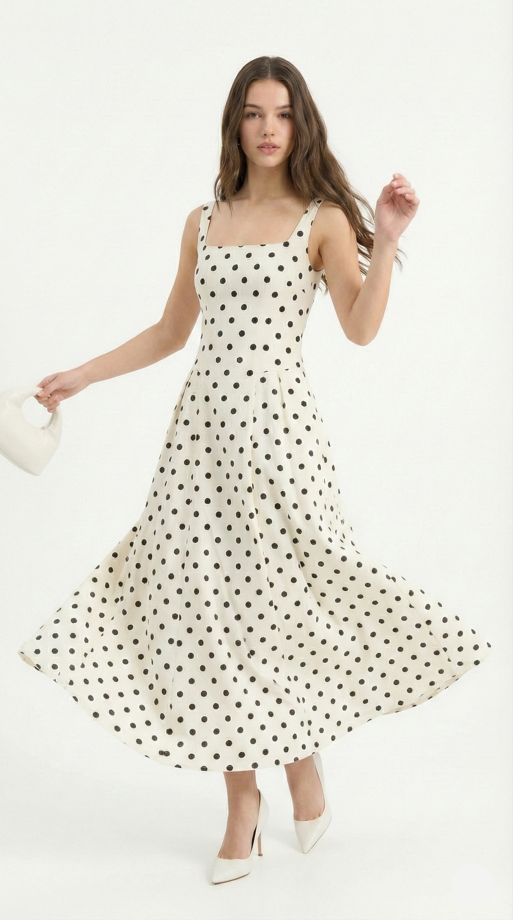 Audrey Polka - Maxi Dress