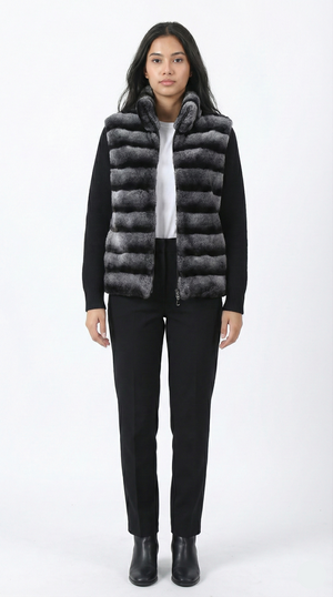Vera Fur Black – Knit Jacket