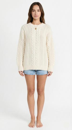 Aria Cable-Knit Sweater