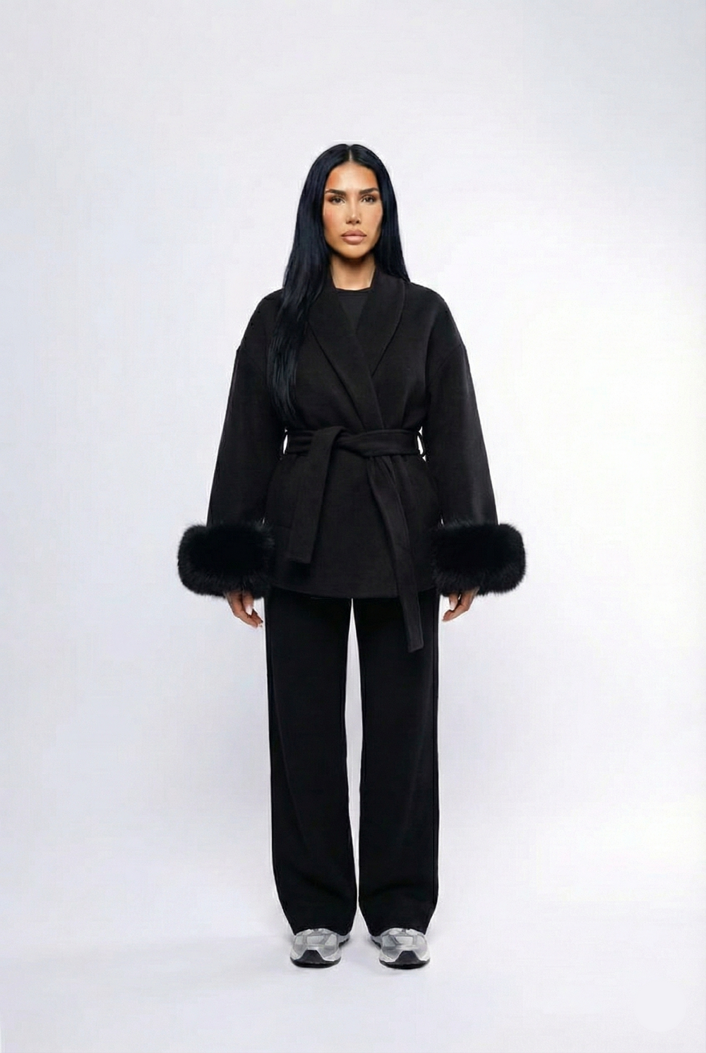 Celeste Fur – Black Coat