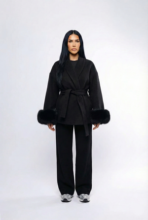 Celeste Fur – Black Coat
