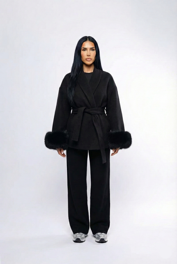 Celeste Fur – Black Coat
