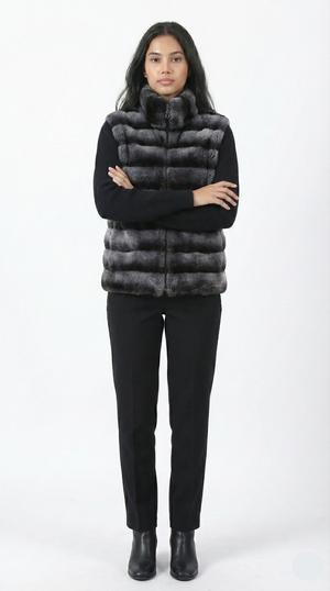 Vera Fur Black – Knit Jacket