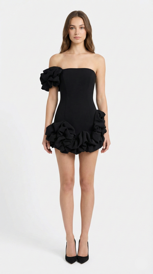 Clara One-Shoulder Bustier Mini Dress