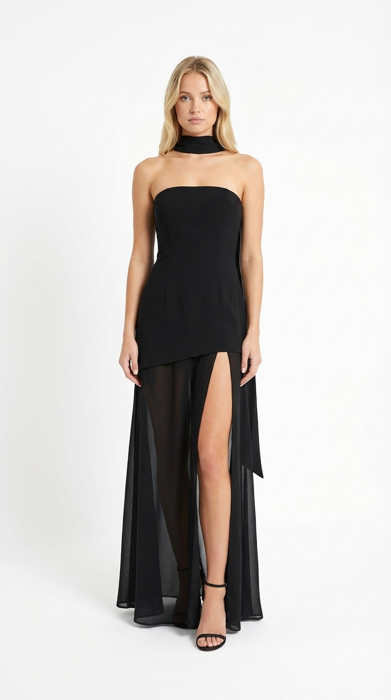 Valentina Draped Evening Gown