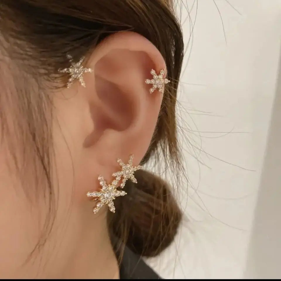 Nova Bloom Ear Cuff - Pair