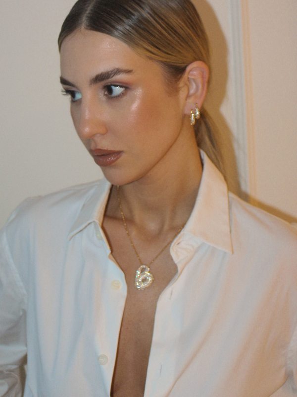 Luna Bubble Letter Necklace