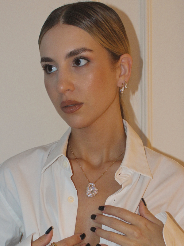 Luna Bubble Letter Necklace