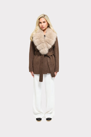 Noir Luxe – Brown Fur Coat