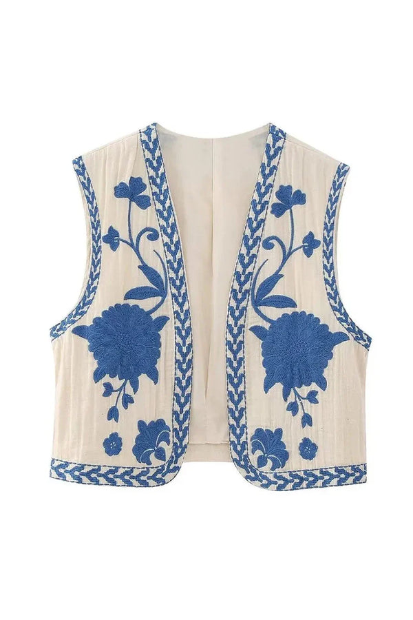 Angeline Cropped Waistcoat Vest