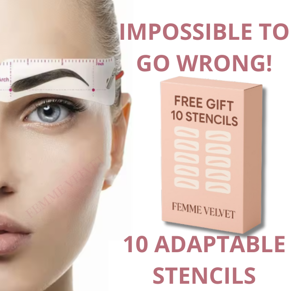 Femme Stamp: Perfect Brow Kit – FREE 10 Stencils