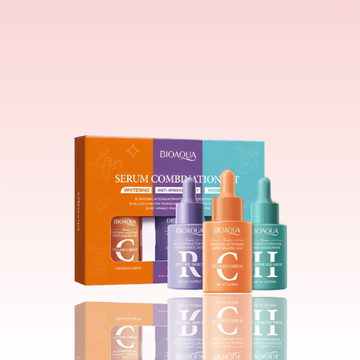 Bioaqua Facial Serum Kit – Hydrating & Anti-Wrinkle: Vitamin C, Retinol & Hyaluronic Acid