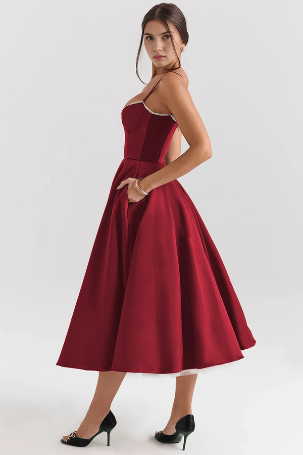 Bella Midi Dress - Double Layer